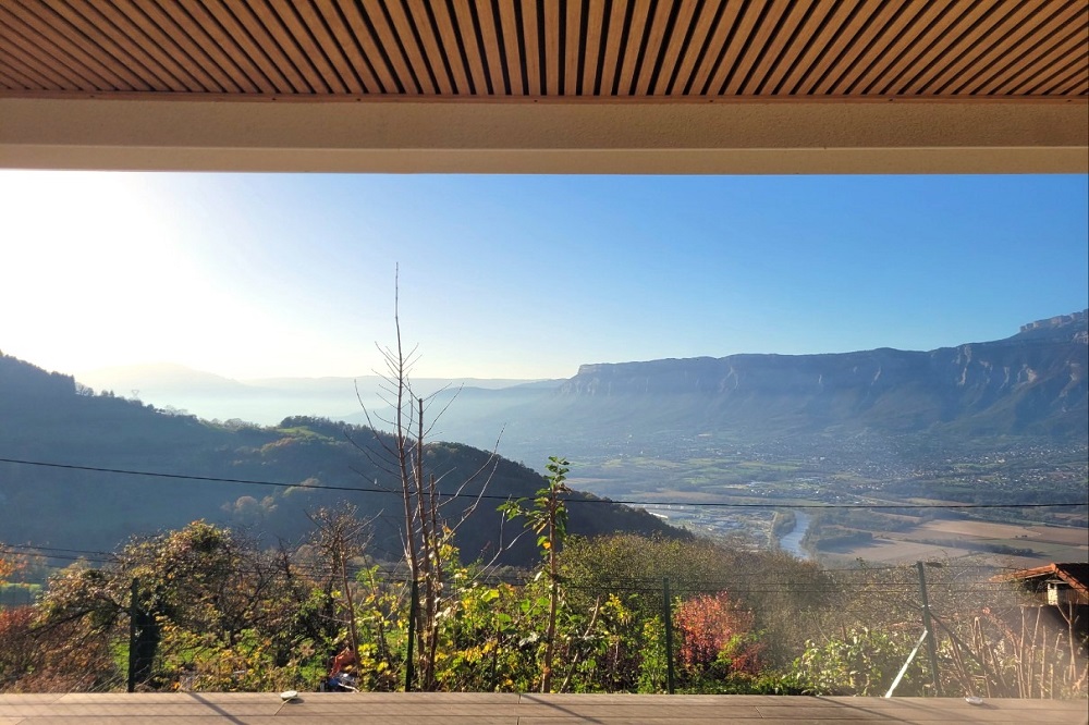 vue sur la terrasse